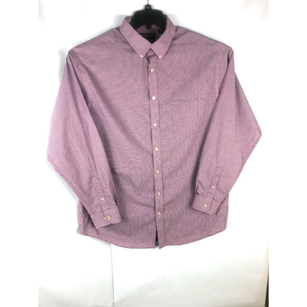 Roundtree Yorke Men's XLT Long Sleeve Button Up Multicolor Cotton Shirt  A12